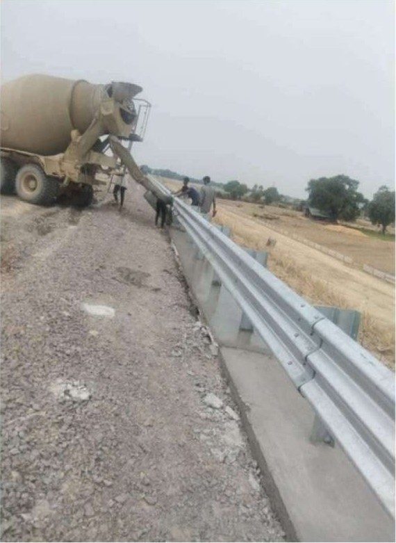 Crash barrier installation