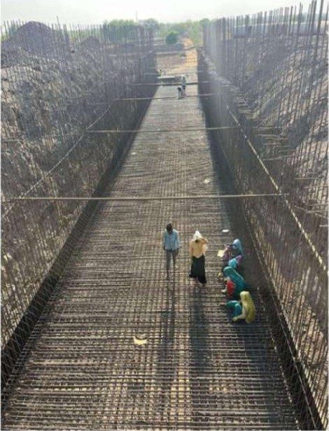 Reinforcement works — expressway box structure
